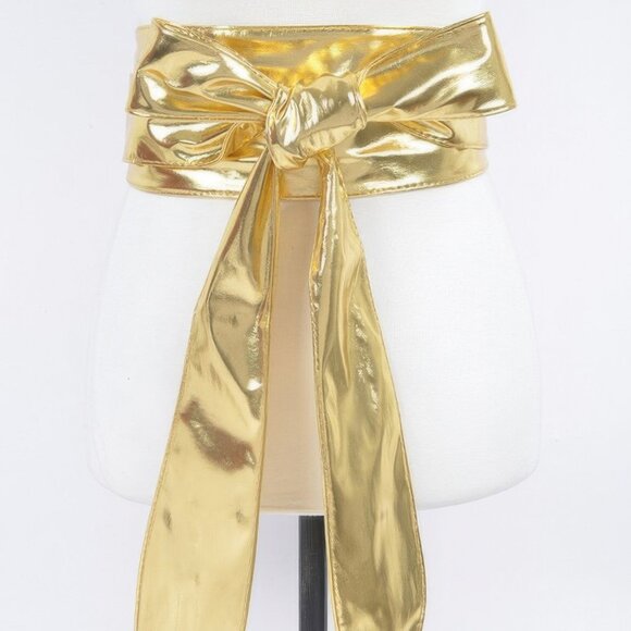 Tie Front Leather Belt - Picture 3 of 4